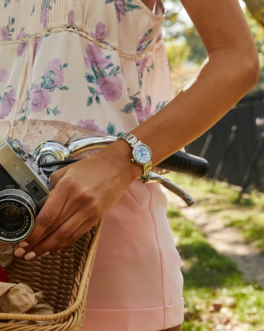 Citizen L Mae Light Blue Dial Stainless Steel Bracelet EM1060-52N